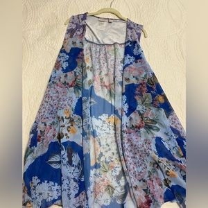 Logo floral vest/kimono 1x
